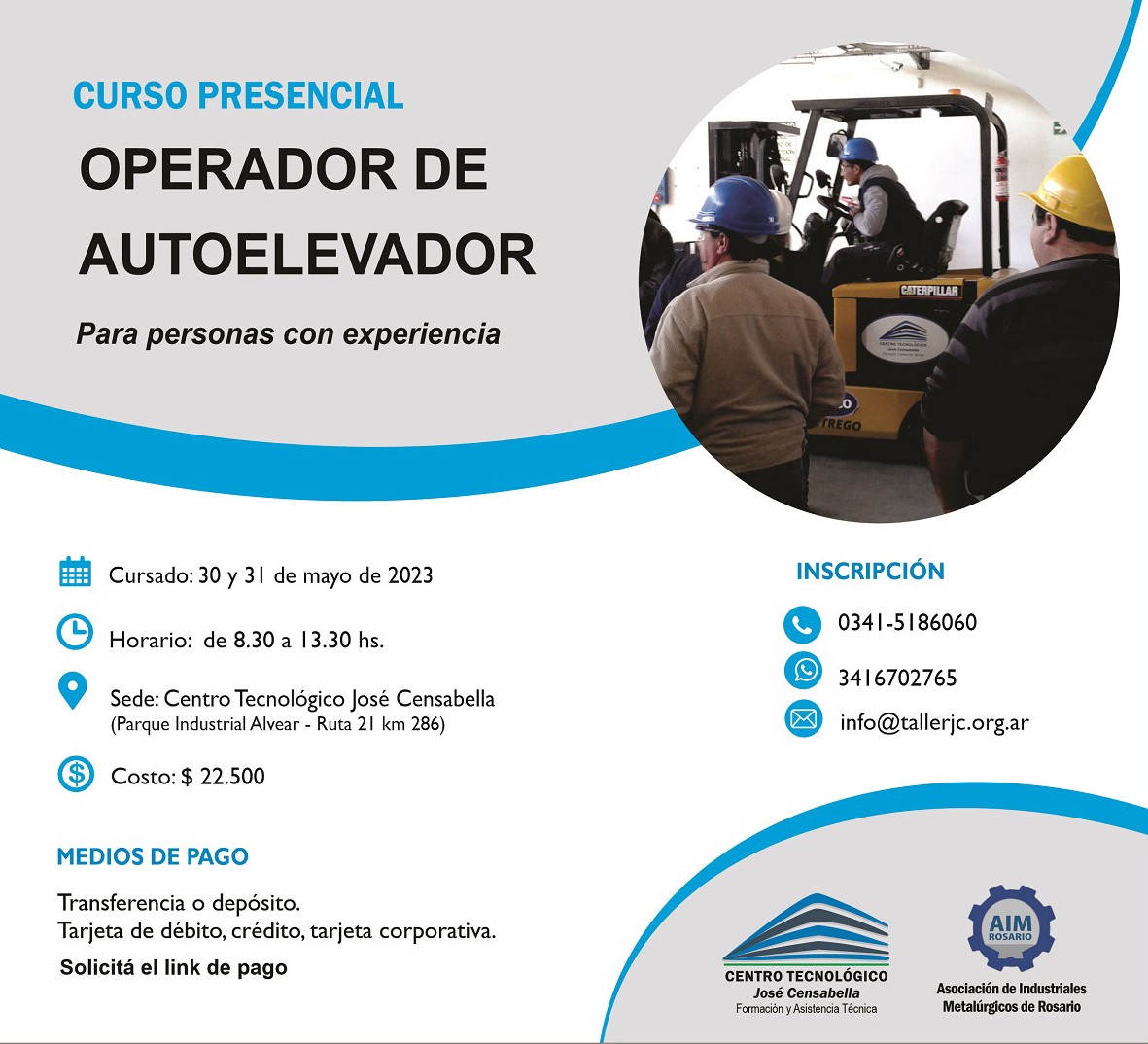 Nuevo curso de Operador de Autoelevador